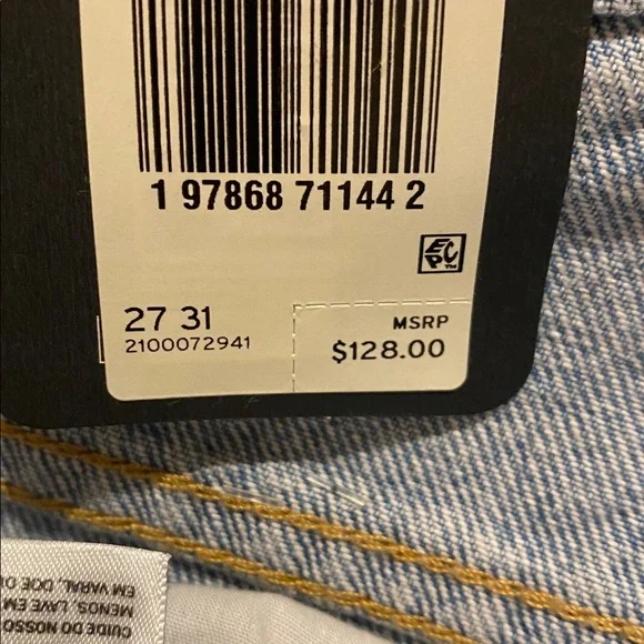 Levi’s XL Straight 27/31 Wide Leg Vintage Wash - Picture 4 of 10